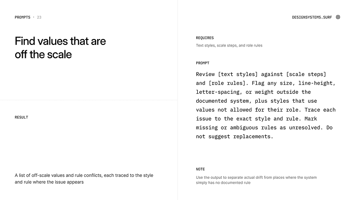 AI readiness criteria for design systems
