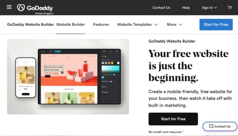 GoDaddy Website Builder