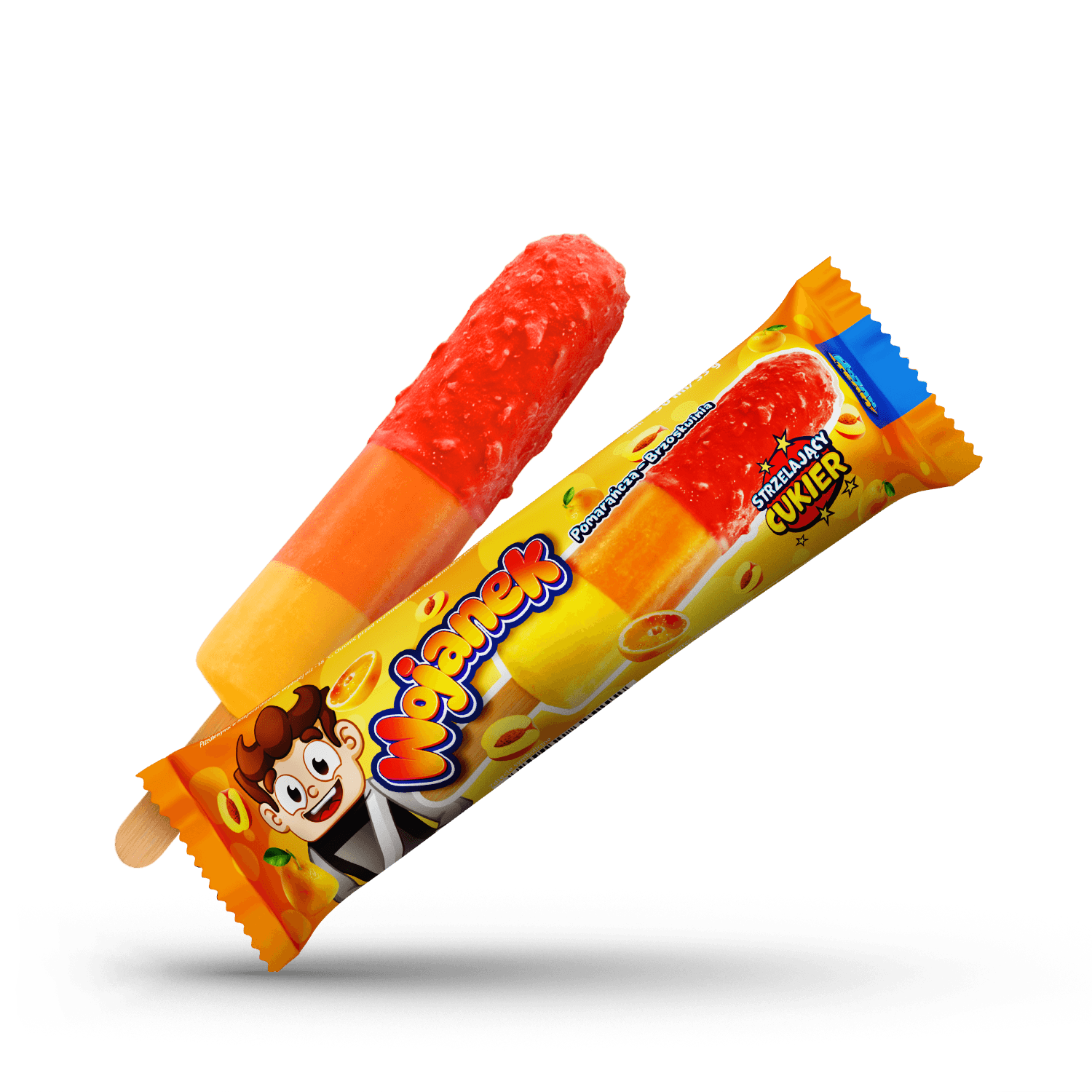 Wojanek – lody pomarańcza-brzoskwinia