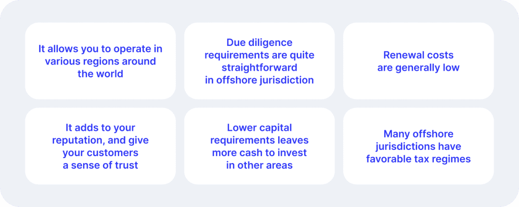 Advantages of Offshore Licenses