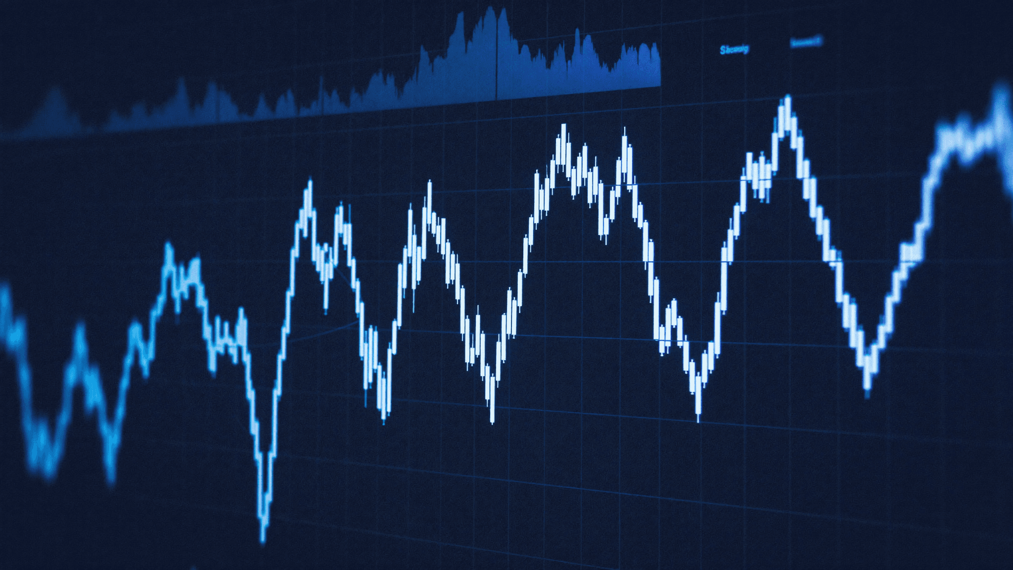Conceptual visualization of sequential walk-forward windows moving across a financial data timeline
