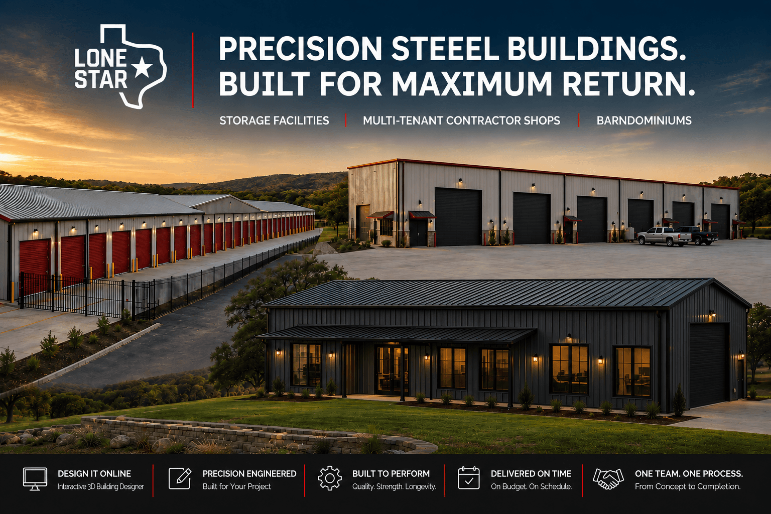 Balcones precision-engineered steel building project