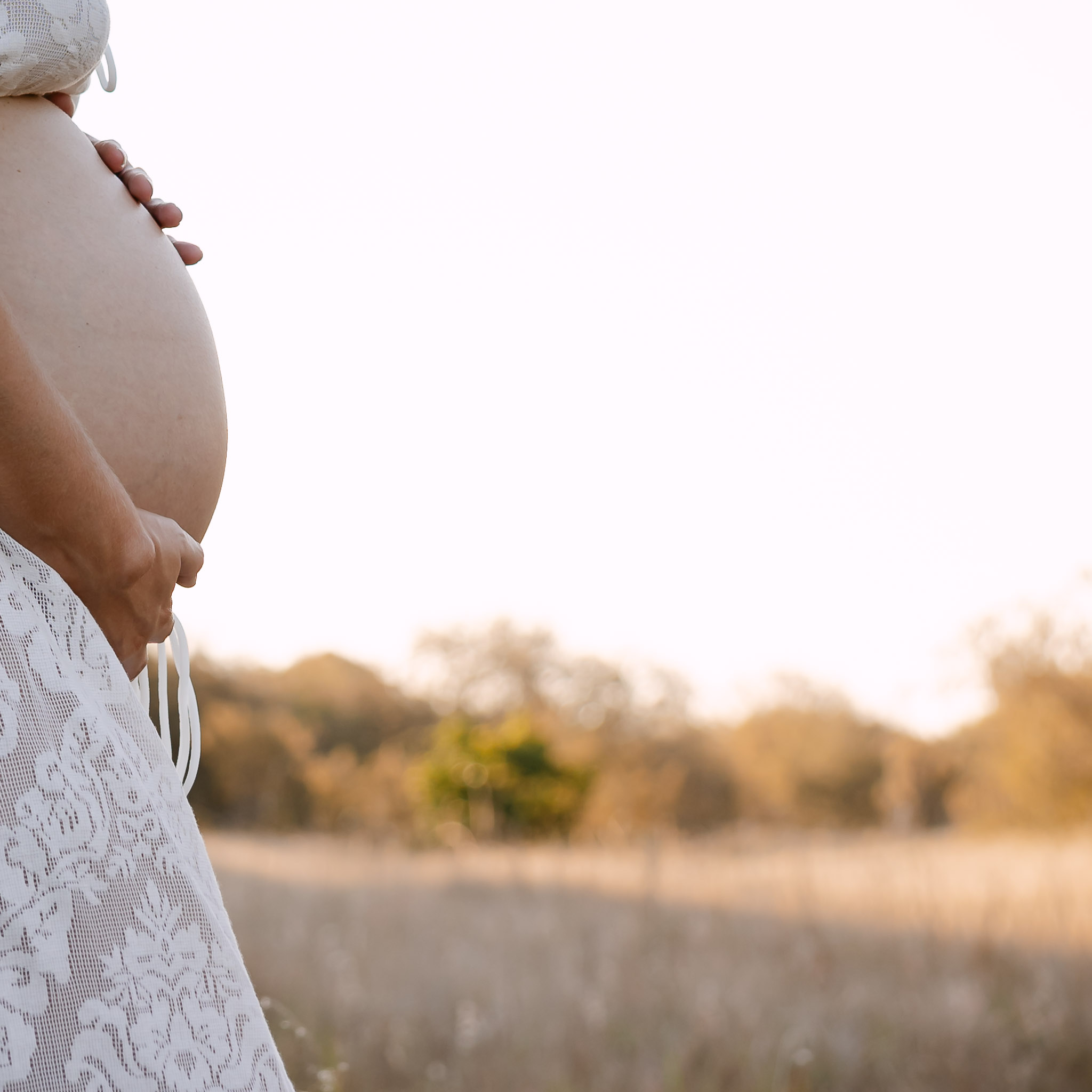 cropped photo of pregnant woman