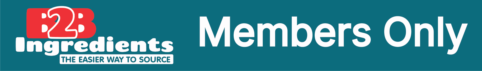 B2B Ingredients Logo and Members Only Header