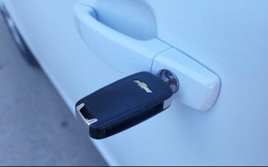 Chevrolet car door lock repaired and functioning properly