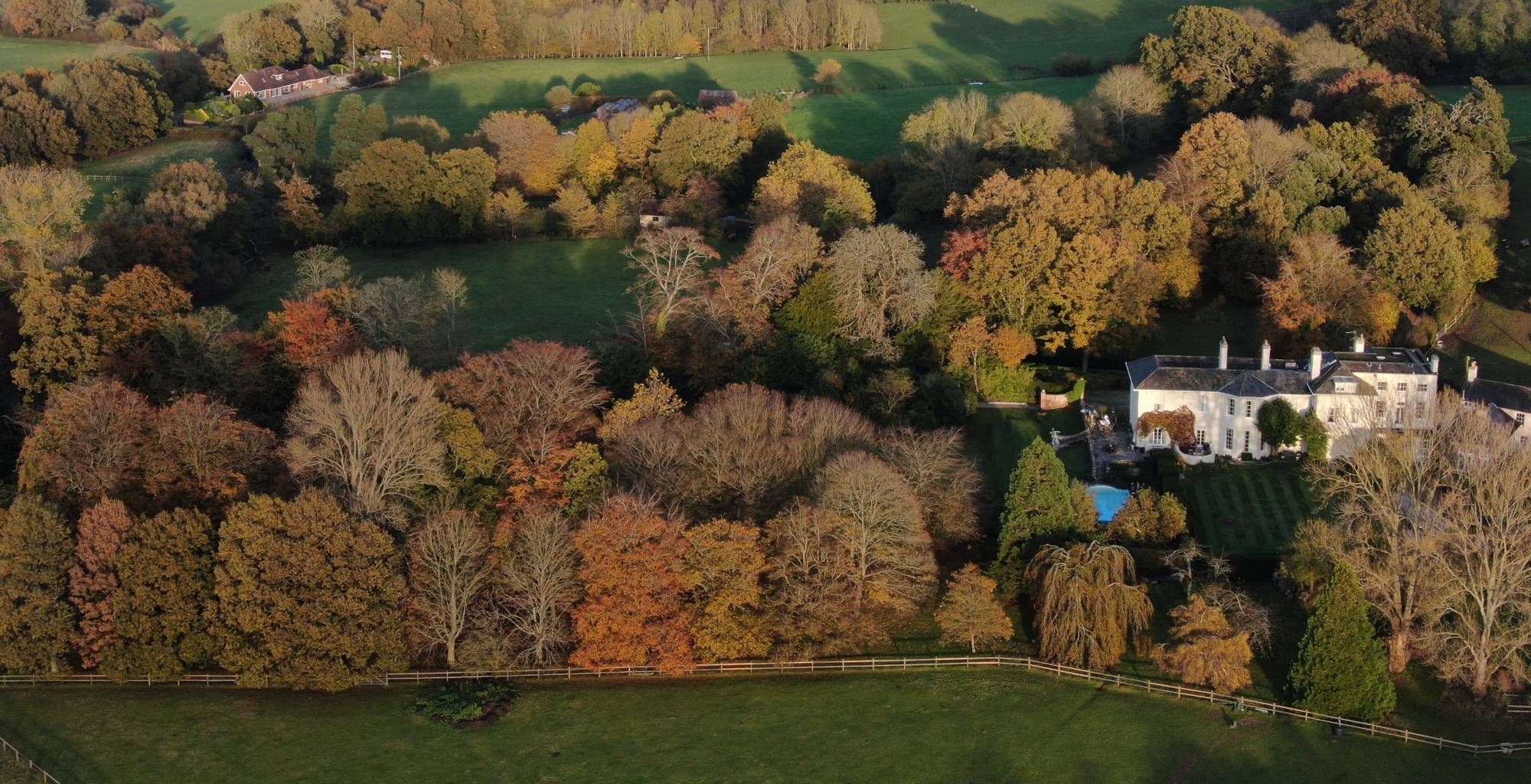 St George Hill - an aerial shot showing a home that Scoopers once cleared that's part of an estate.