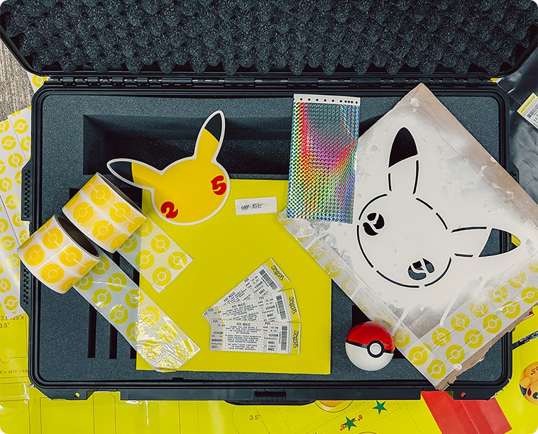 The influencer kit with some of the design elements displayed