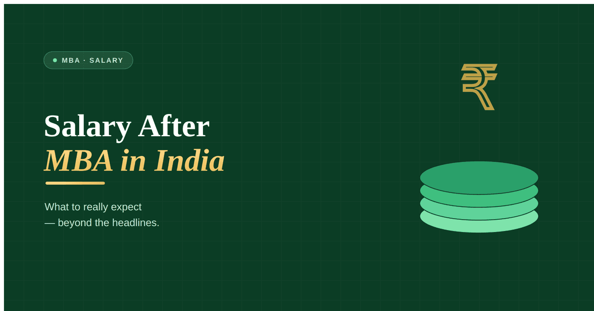 Salary after MBA in India in 2026, with realistic ranges by college tier, specialization, city and experience, plus in-hand pay and ROI checks.