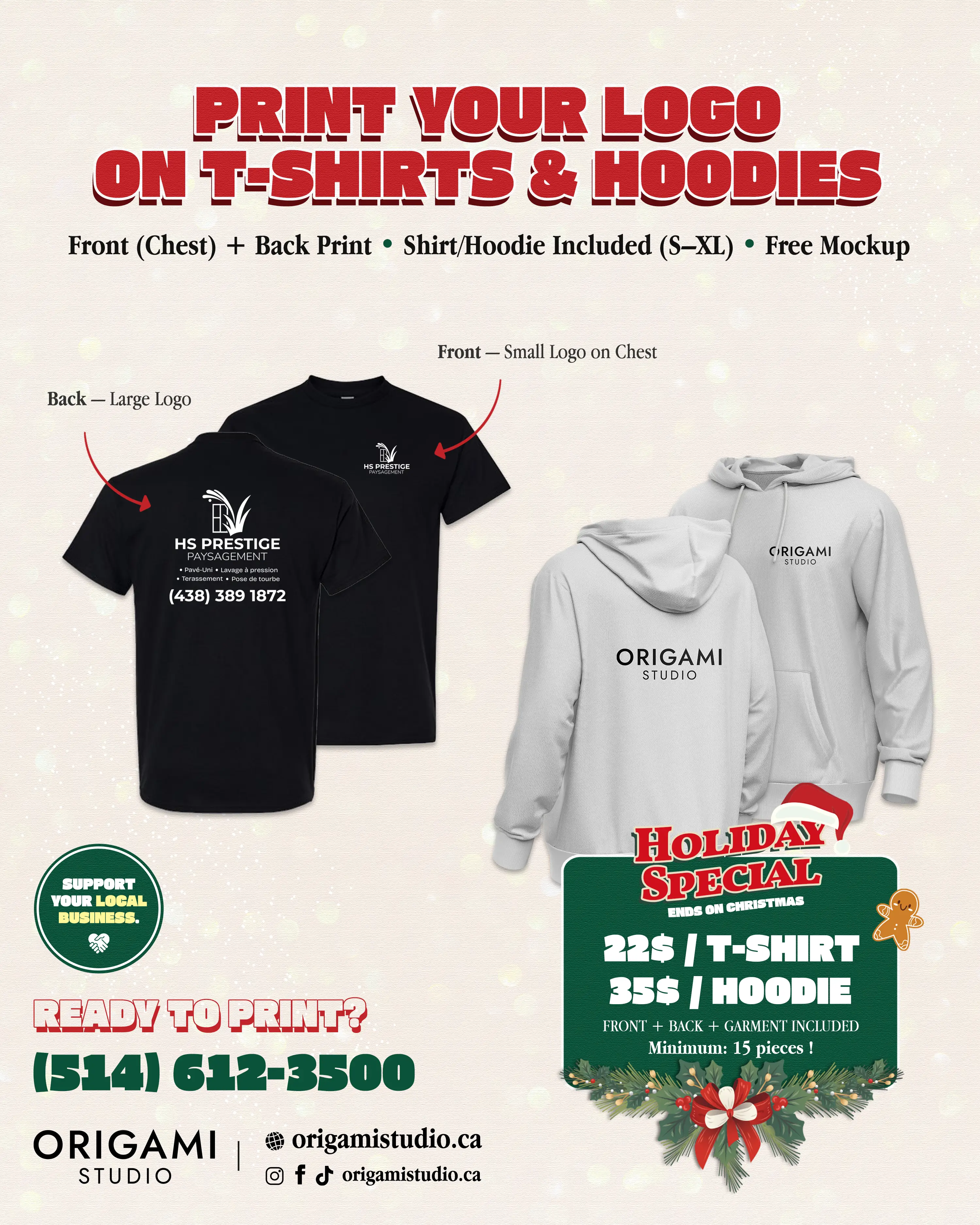 Impression DTF hoodies personnalisés Laval Montréal