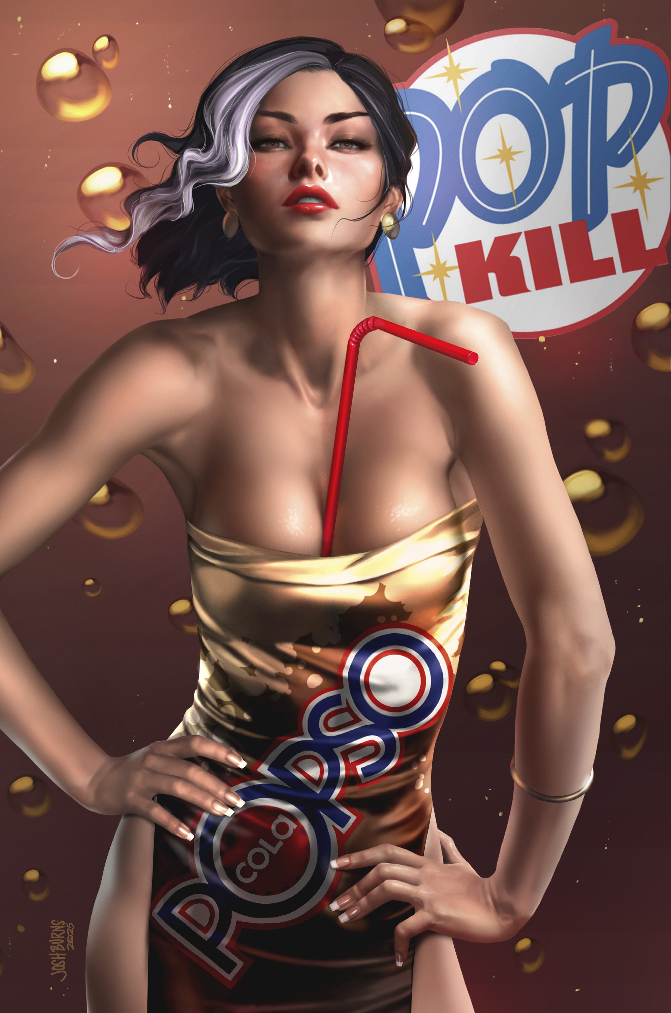 Pop Kill #3 Josh Burns Killer Sip Virgin Variant Big Dex MegaCon Exclusive Cover