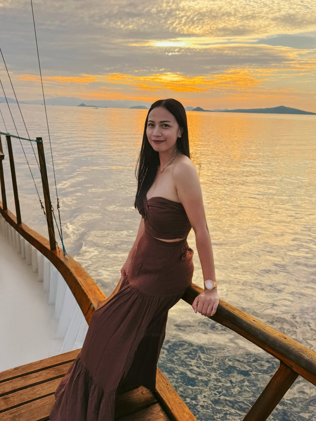 Watch the sunset over Labuan Bajo’s blue waters