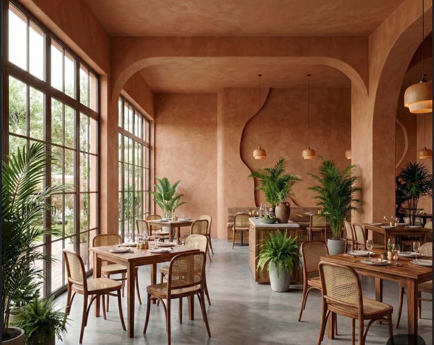 resort restuarant by the mountain 