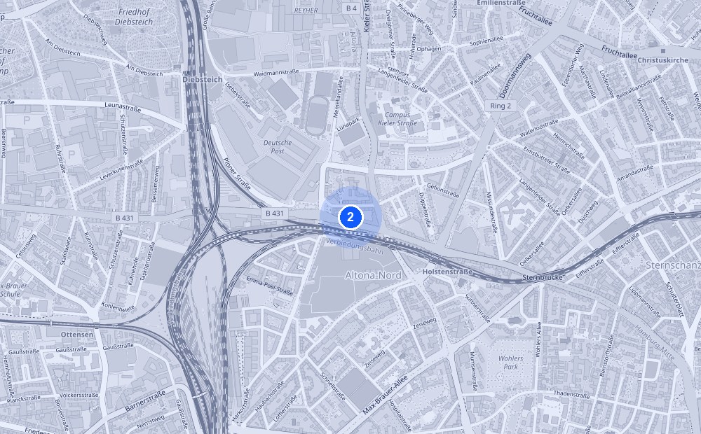 Map of Kieler Straße 3, 22769 Hamburg