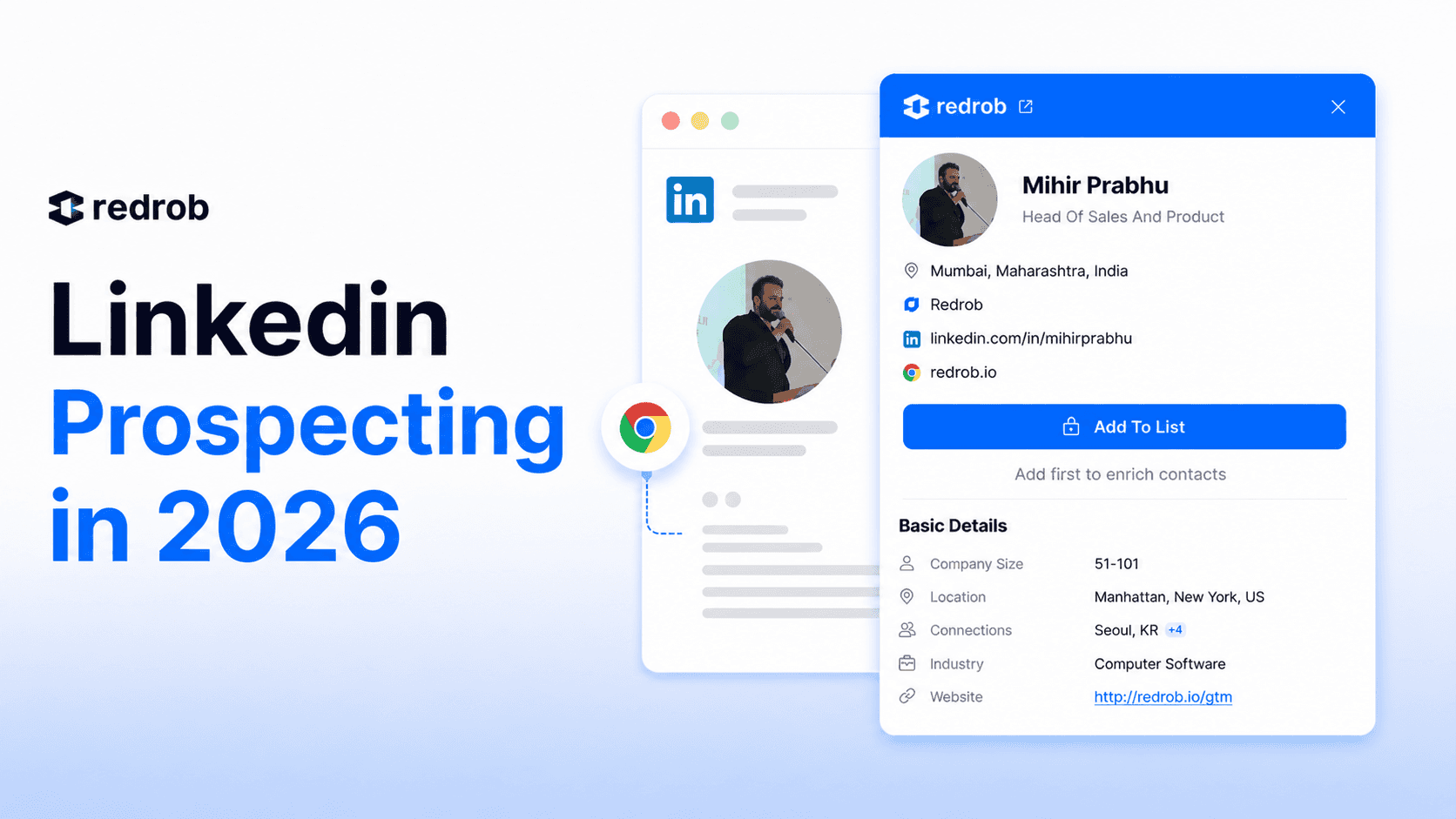 LinkedIn prospecting 2026 : Redrob 