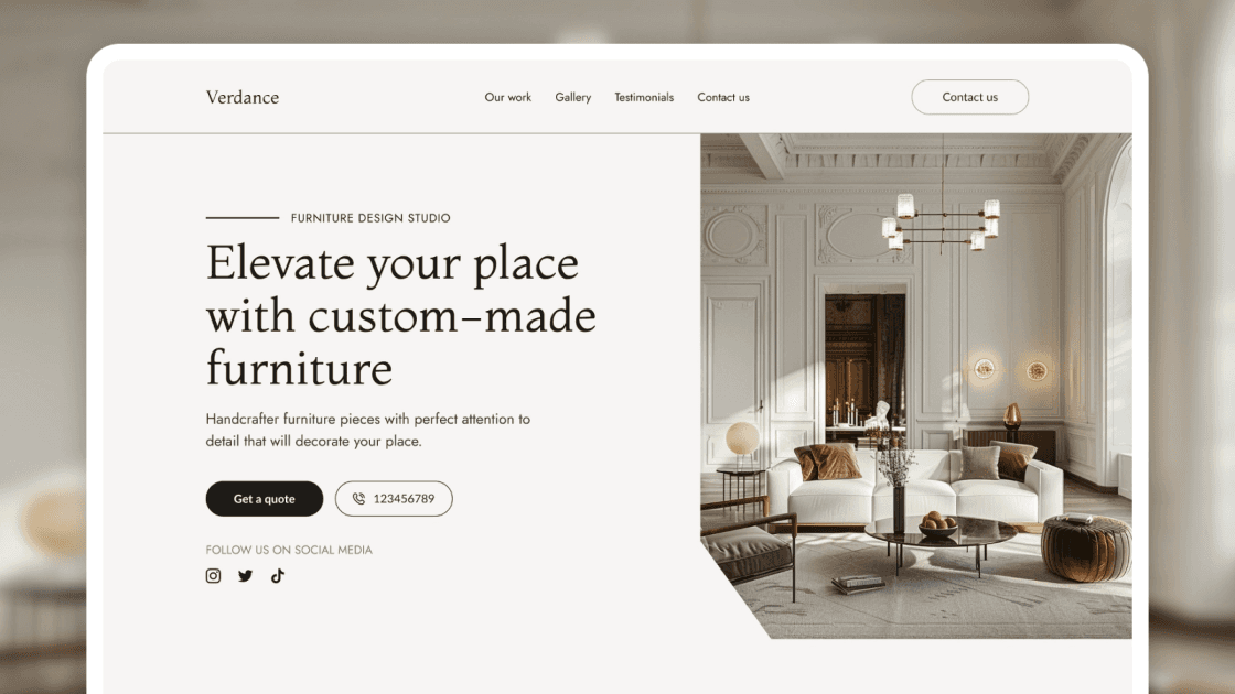 Verdance Website Template Thumbnail