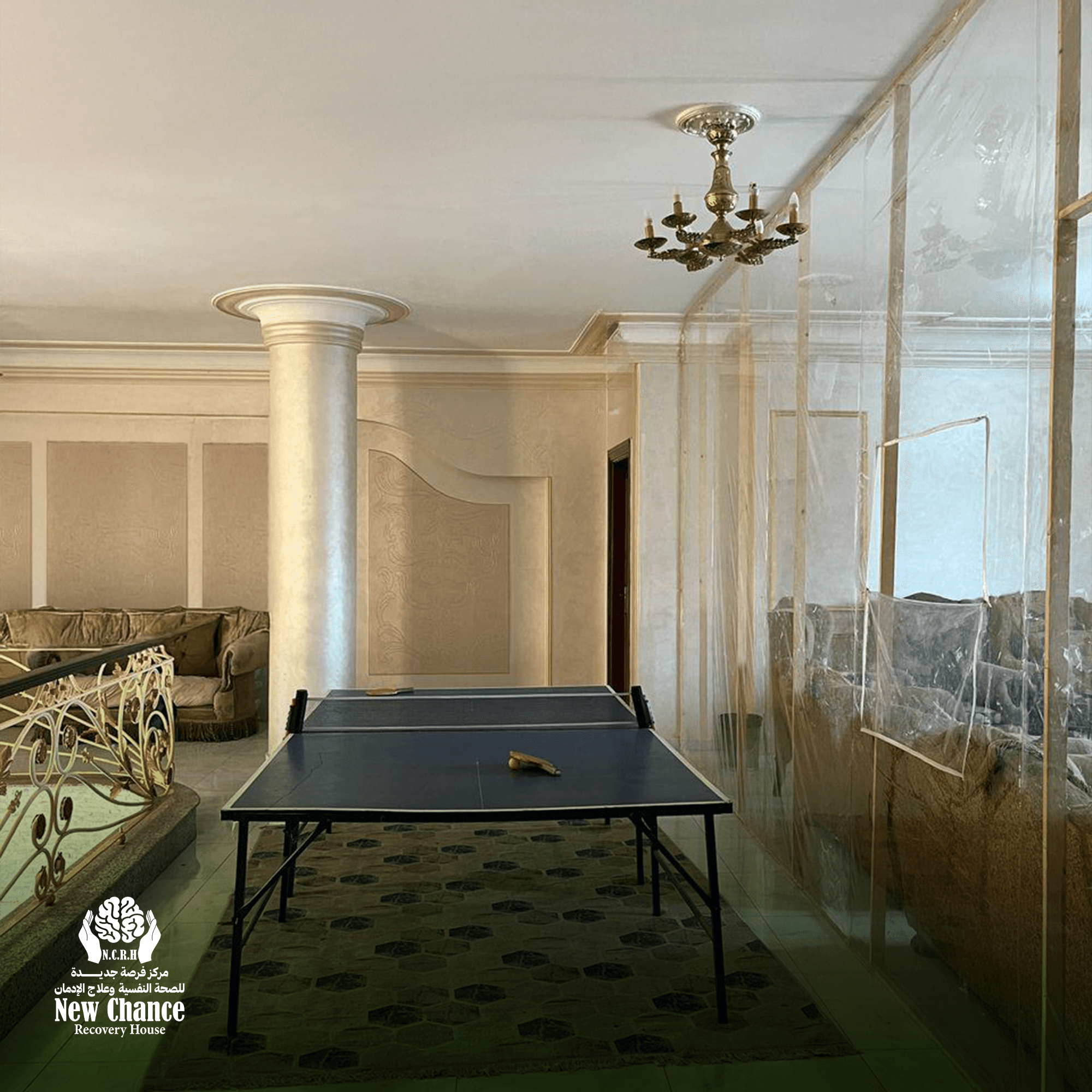 Shared residential rooms with healthy lifestyle support