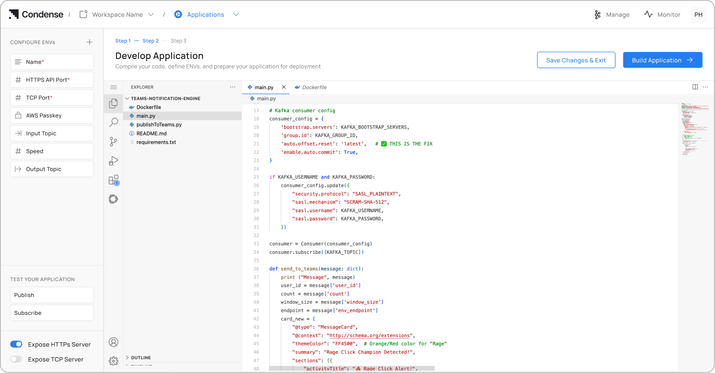 Condense Core - IDE integrated