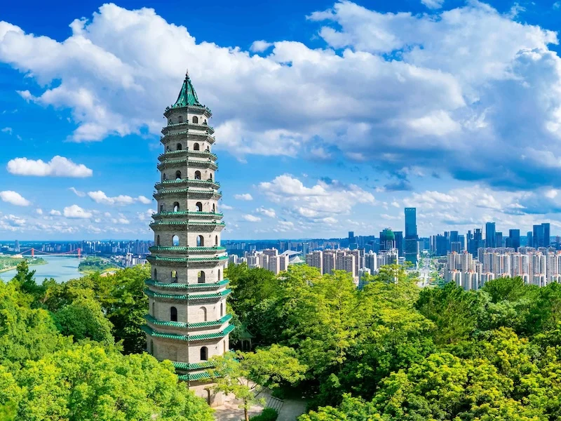 Nanning skyline during the day