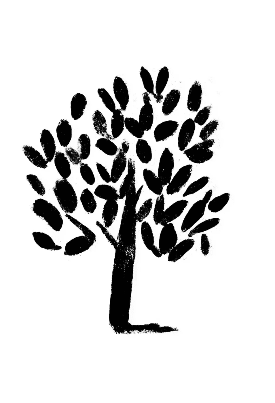 Black tree illustration