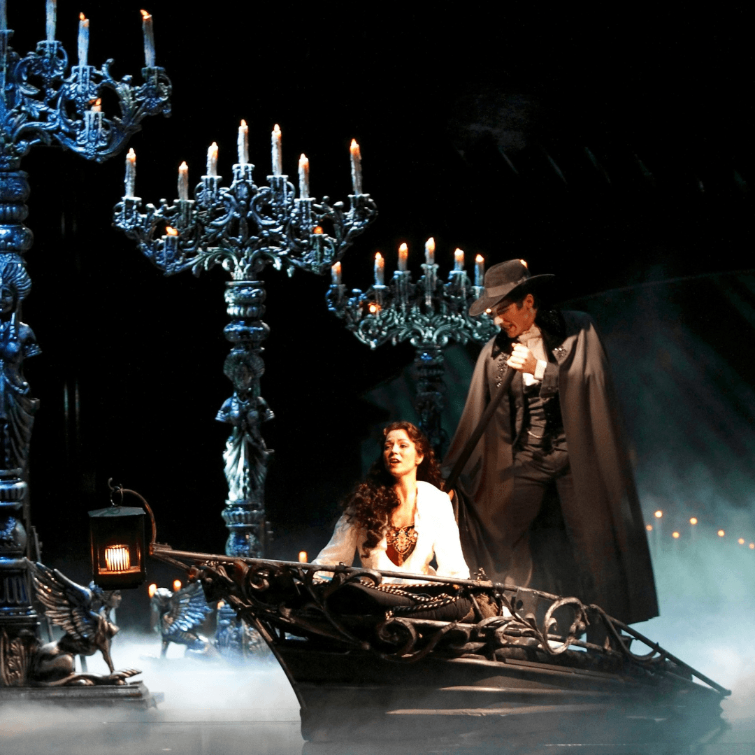 Book tickets to witness Andrew Lloyd Webber's legendary musical, "The Phantom of the Opera," live at Her Majesty's Theatre.