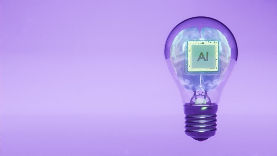 AI chip inside a lightbulb representing automation quality control