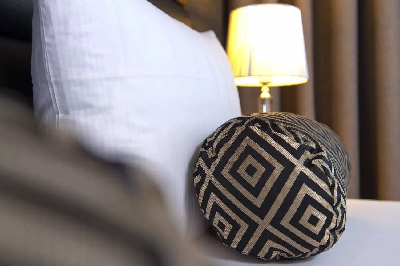 Closeup eines Kopfkissen Setups - Stimmiungsbild