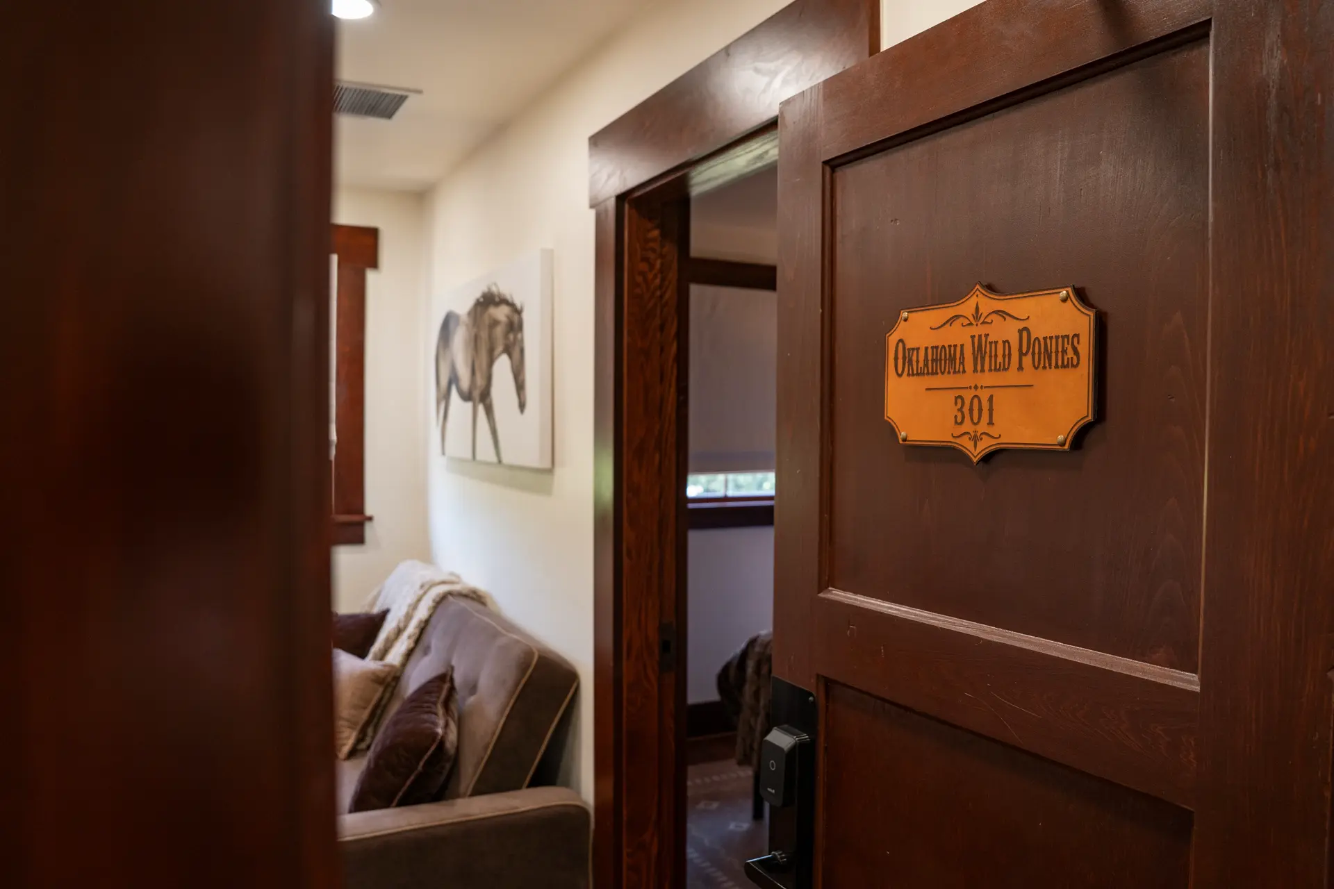 Oklahoma Wild Ponies 301 room door