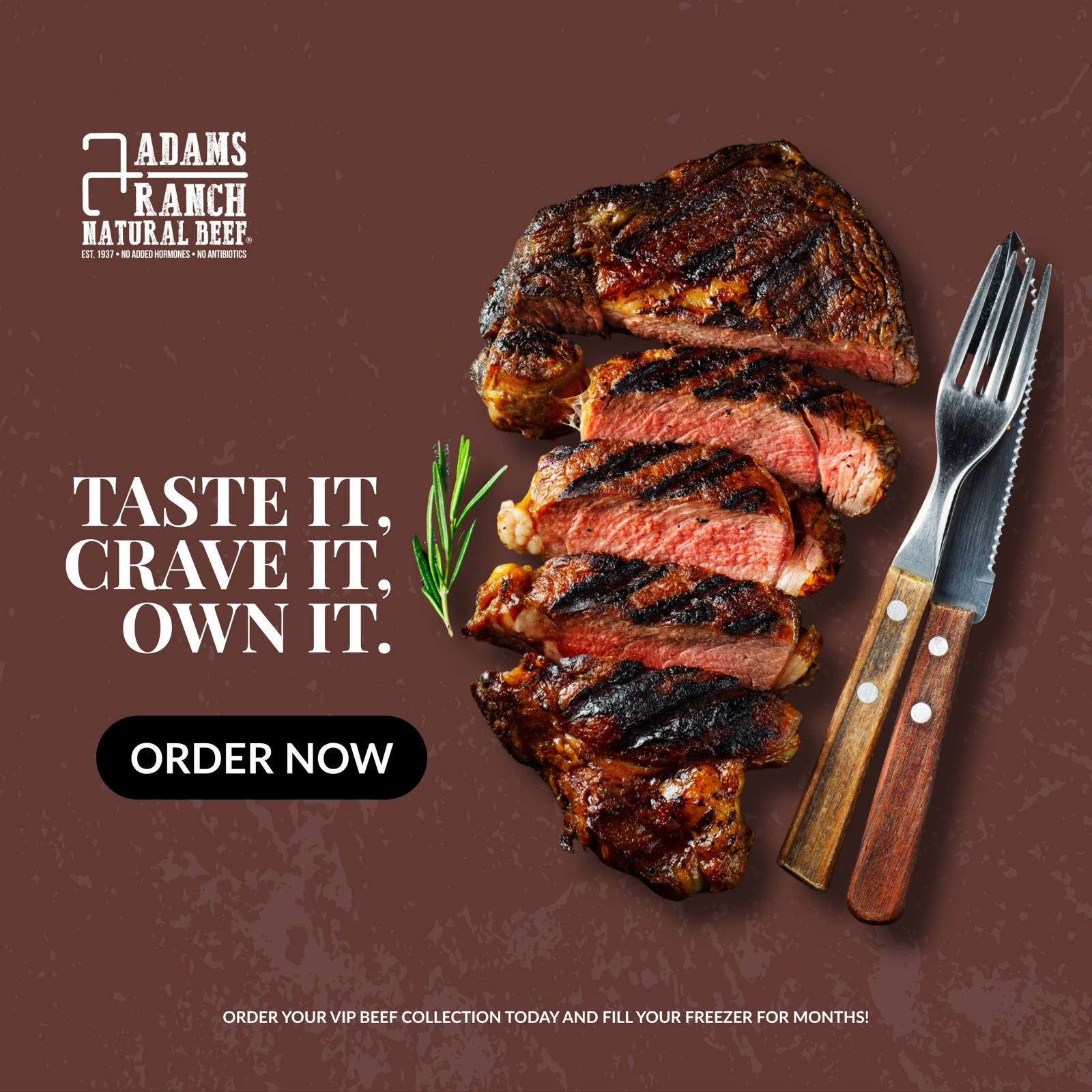 Adams Ranch client ad