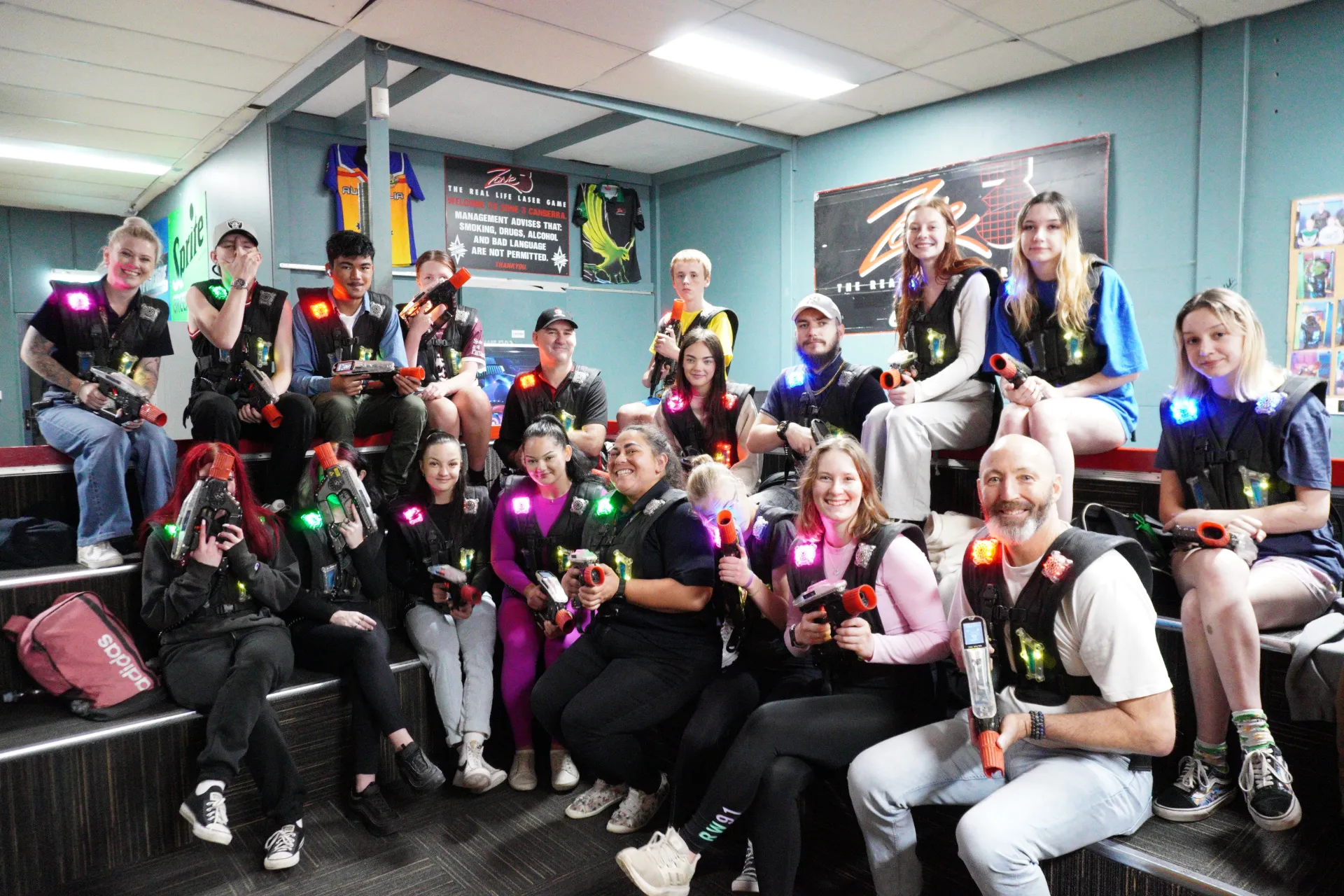 Young people part of the RAW Potential outreach program engaging in a social activity.