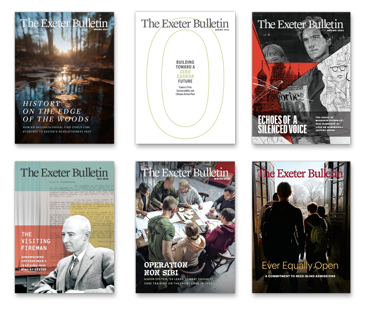 exeter bulletin covers