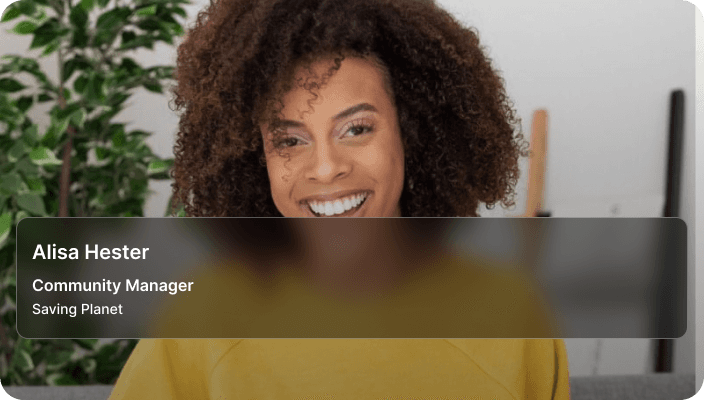 Image showing a portrait with a dark overlay to demonstrate how improved contrast makes text readable.