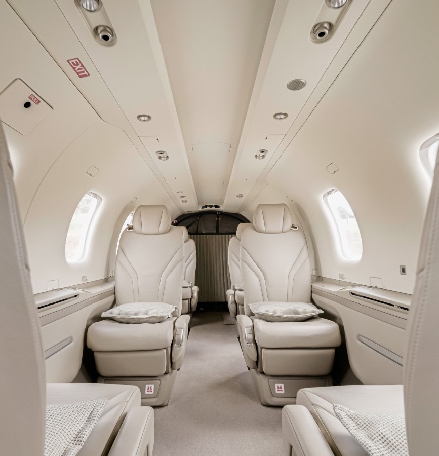 Pilatus PC-12 cabin