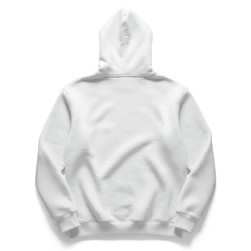 Hoodie back view mockup 