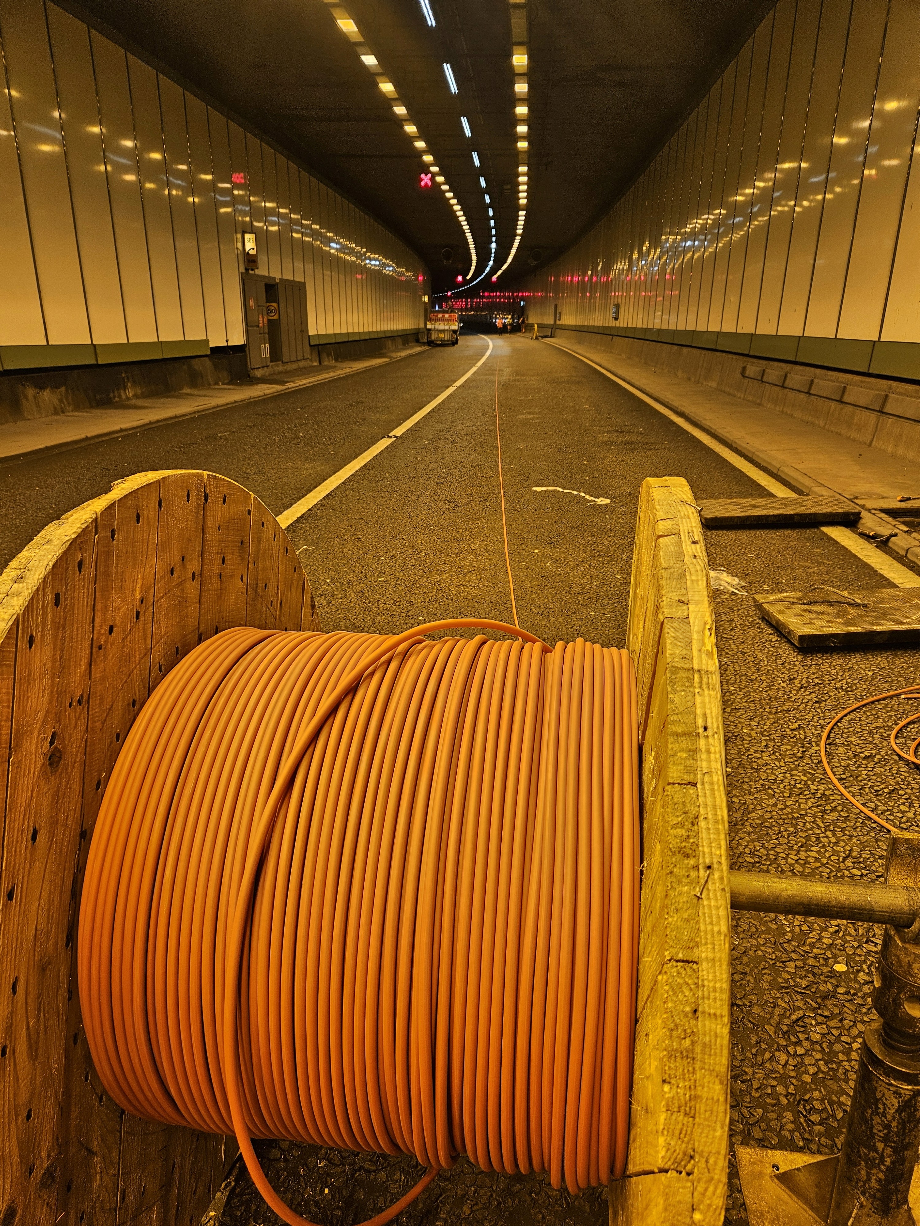 Drum of Fibre Cable