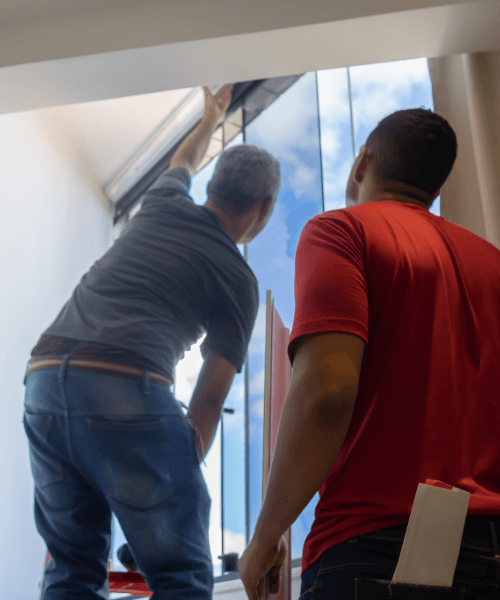 Instalação cortina