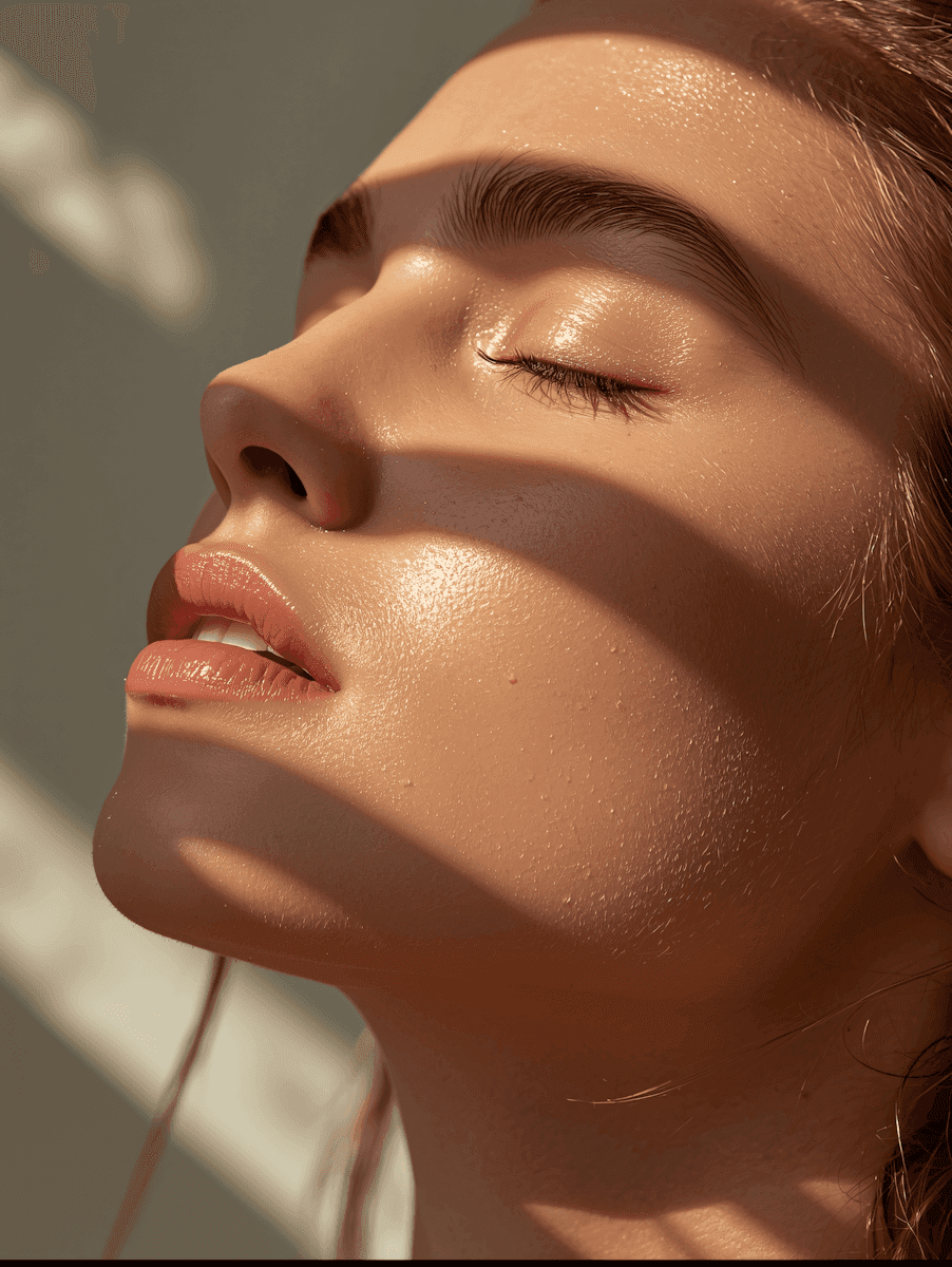 person with blue and black hair