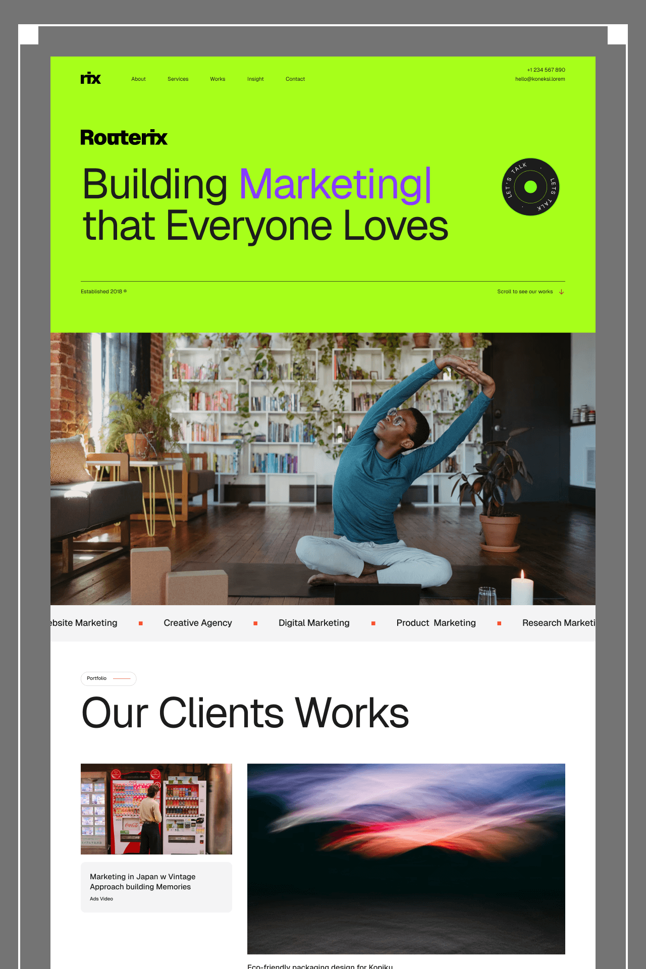 Illustration for customizing a website template