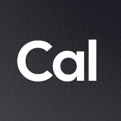 Logo featuring the word "Cal" in a modern, sleek font on a dark background.