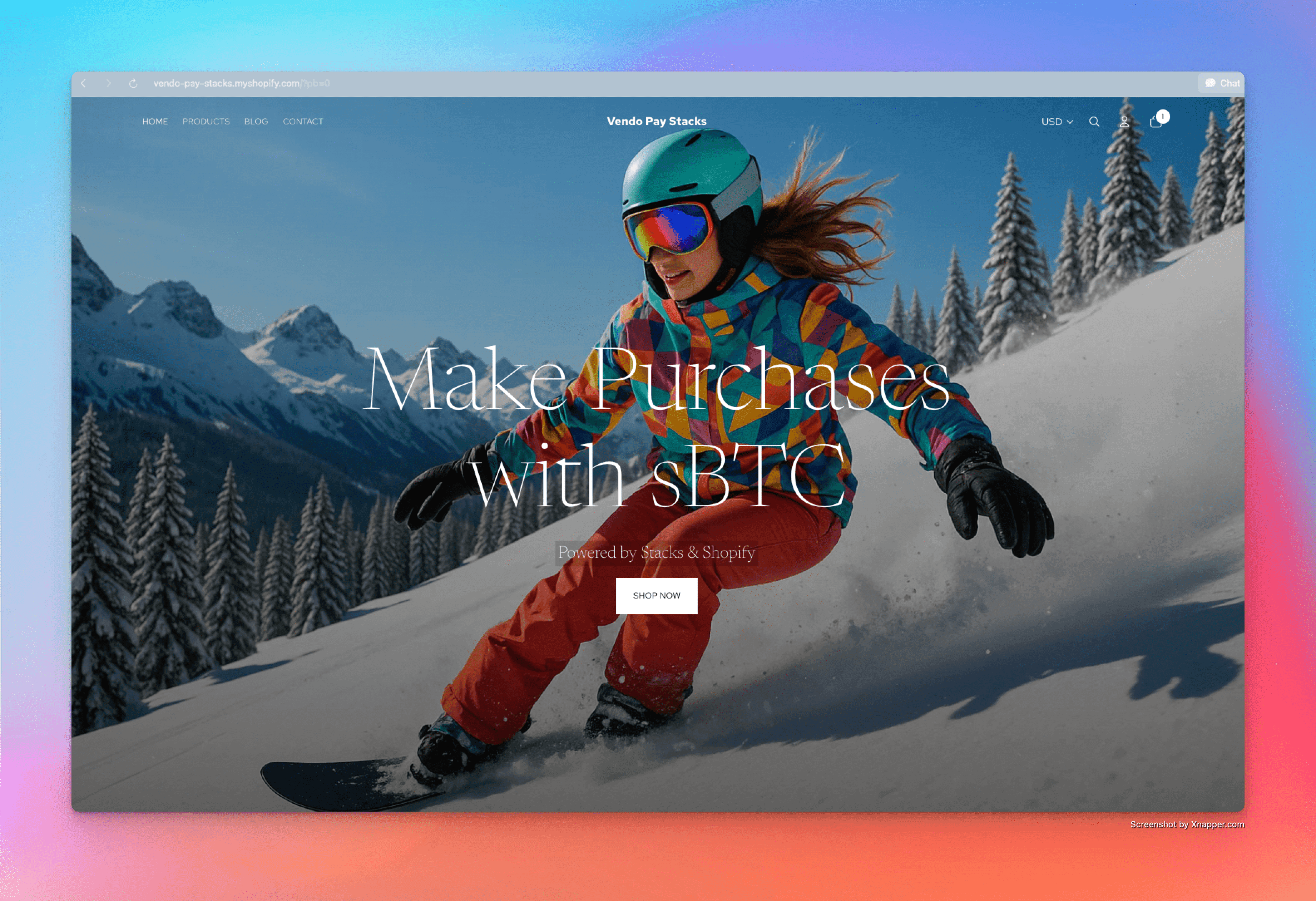 sBTC on Shopify
