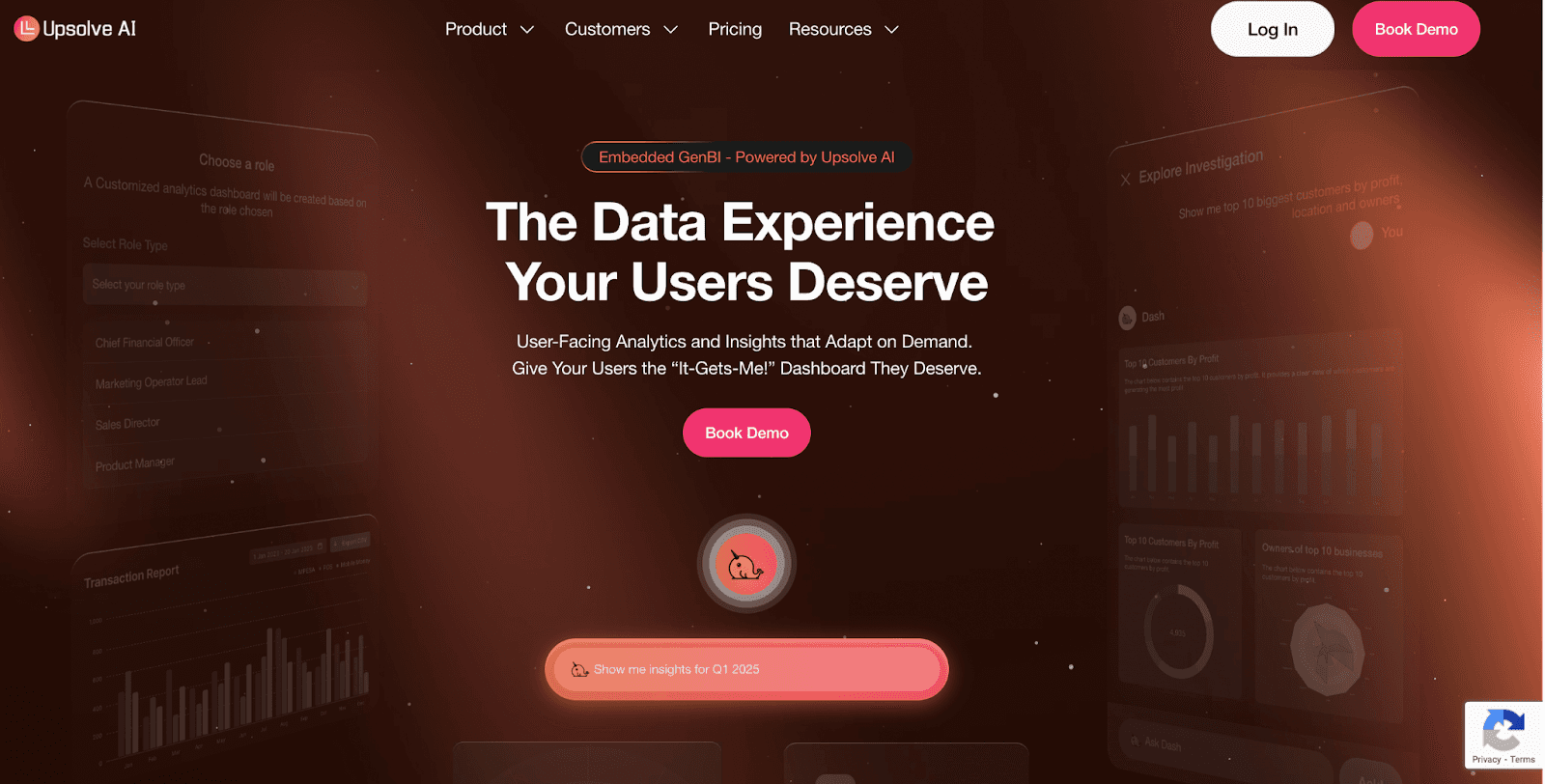 Upsolve AI homepage