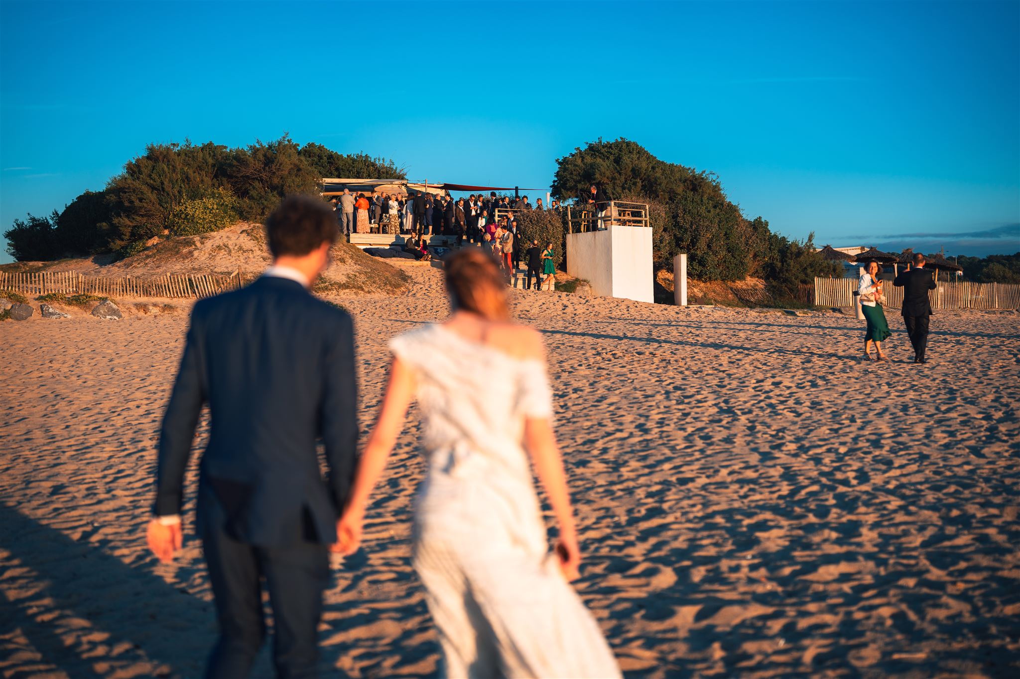 mariage sur la plage au bela gorri à bidart au pays basque
