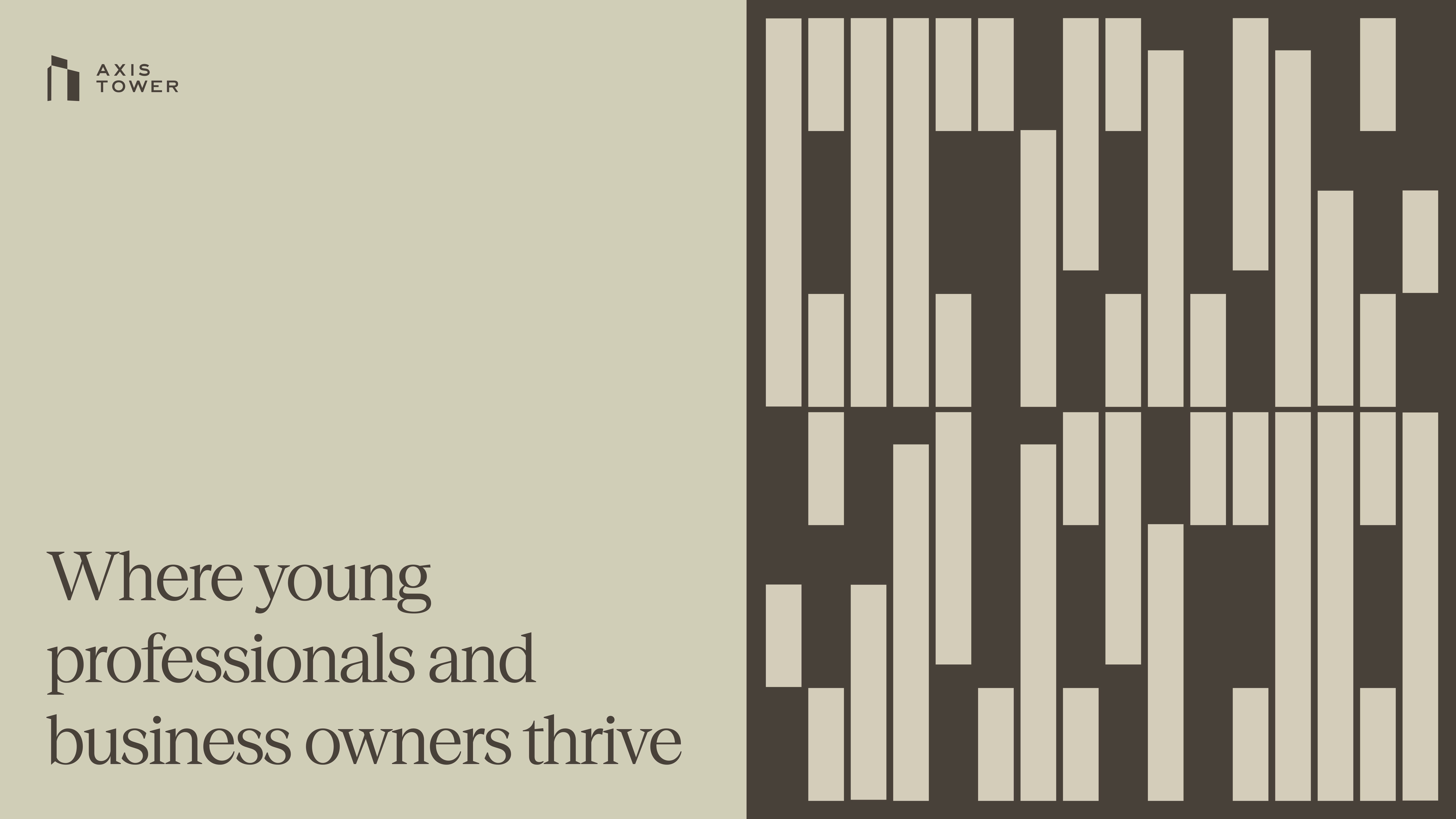 Branding and visual identity design for premium, luxury office building in Douala, Cameroon