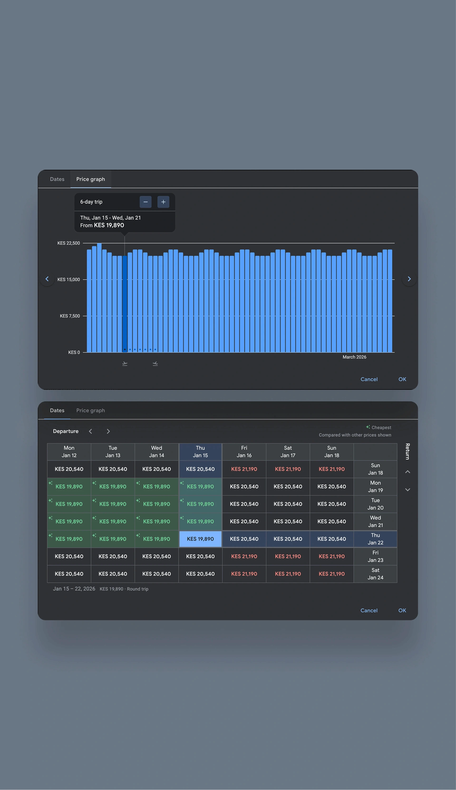 Flight price tracker