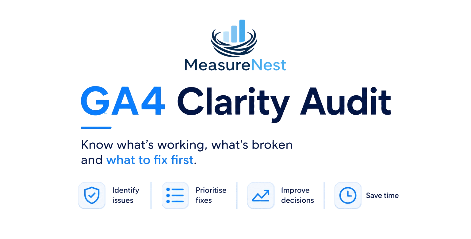 GA4 Clarity Audit visual