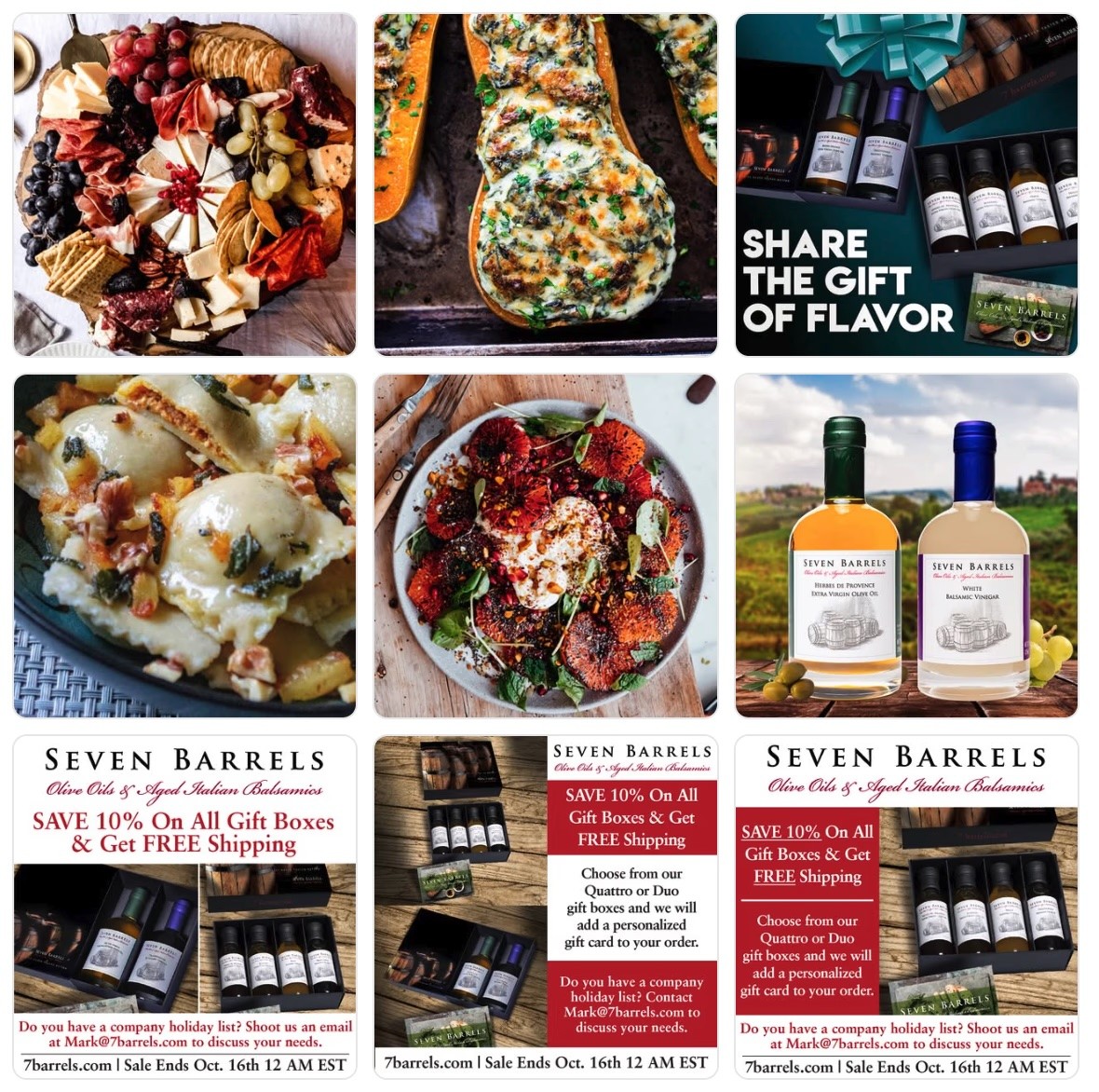 Seven Barrels Social Media Posts