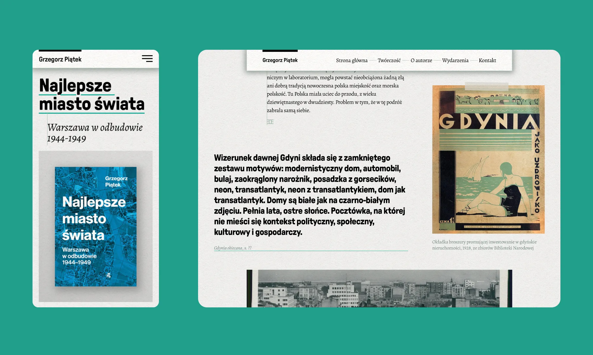 Web design for Grzegorz Piątek