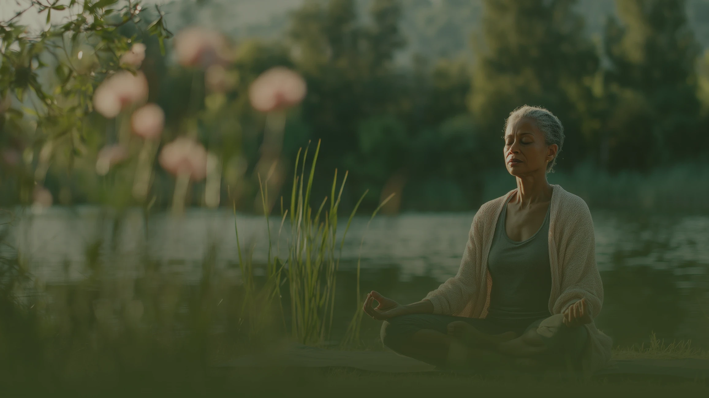 Women practicing yoga in a calm studio setting