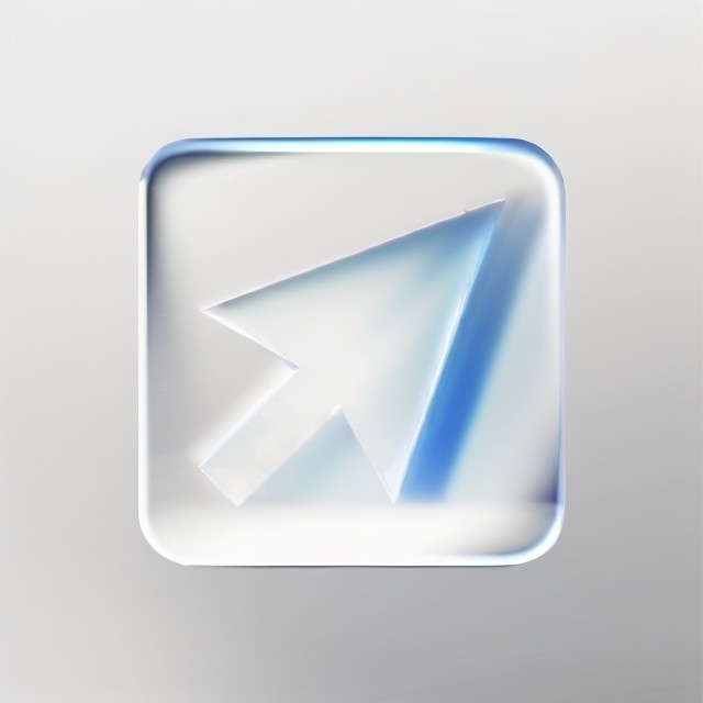 Click Start 3D Glass Logo