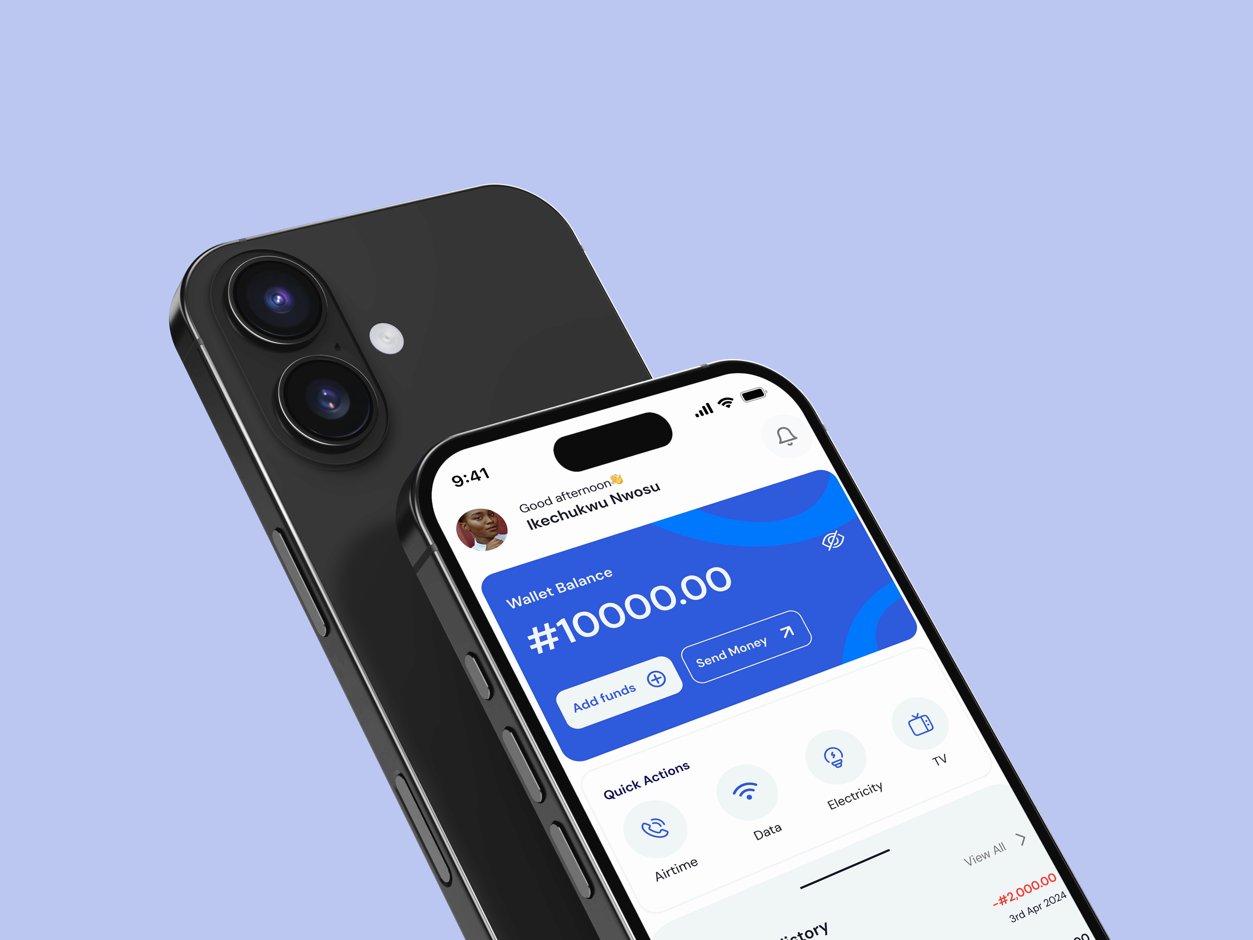 A mockup for iPhone on a table