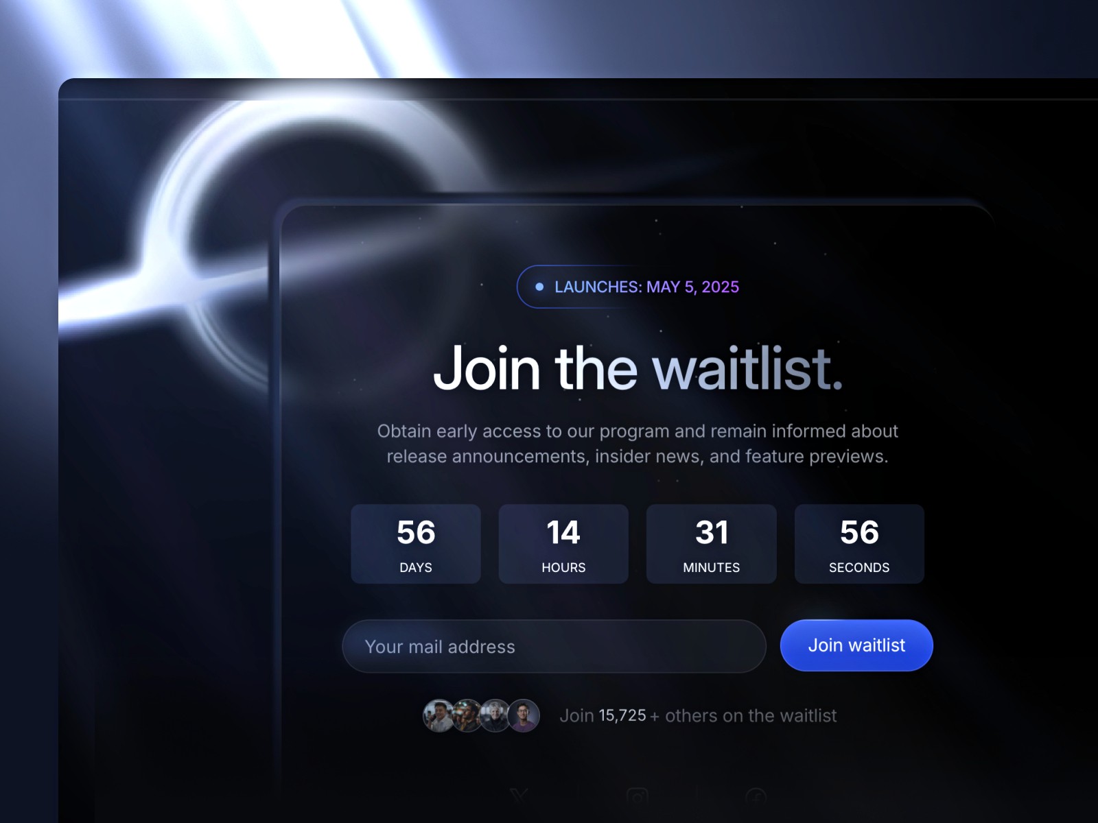 Waitlistz — 高级暗黑现代 SaaS 产品官网设计灵感